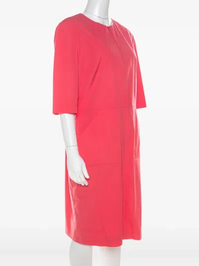 Pre-owned Jil Sander Cotton Dress In Pink