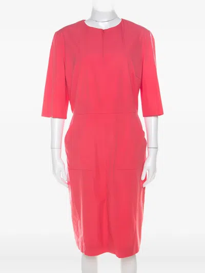 Pre-owned Jil Sander Cotton Dress In Pink