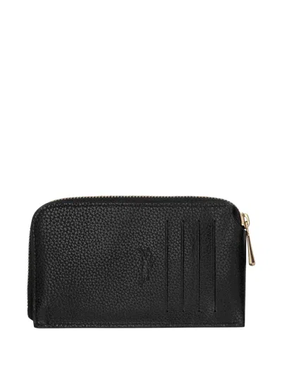 Longchamp The Foulonné Zip-around Cardholder In Black