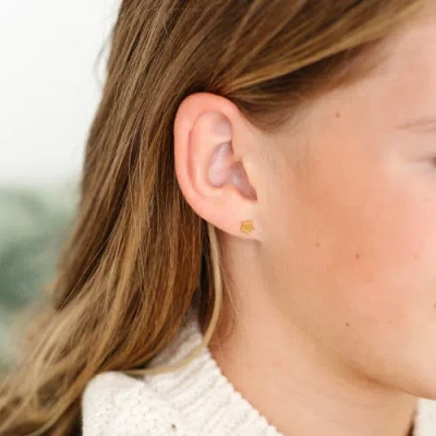 Pip Pop Beaded Star Earring In Gold