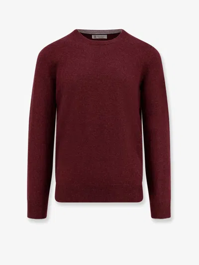 Brunello Cucinelli Cashmere Crew-neck Sweater Ribbed Profiles