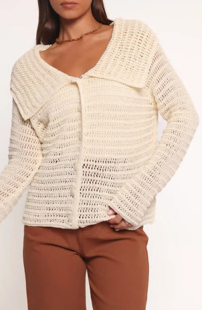 Petal And Pup Petal & Pup Lyra Sheer Cardigan In Neutral