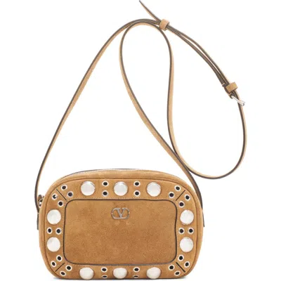 Valentino Garavani Nellcôte Studded Suede Crossbody Bag