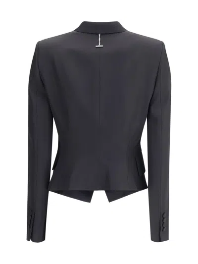 Alexander Mcqueen Tailored Double-breasted Jacket Notch Lapels In Blue