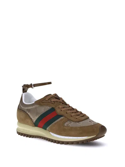Gucci Women Re-motion Suede Low-top Sneakers
