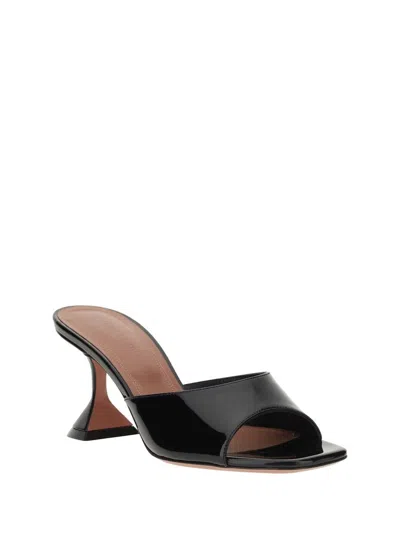 Amina Muaddi Women Patent-leather Lupita Sandals In Black