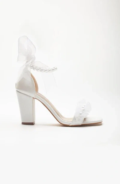 Forever & Always Shoes Krystal Lace Bridal Sandals With Pearls