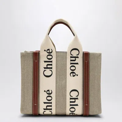 Chloé Woody Little Bag In Beige