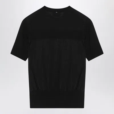Sportmax Short Sleeve Sweater In Black
