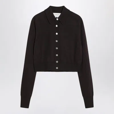 Sportmax Perseo Button-up Knitted Cardigan In Brown