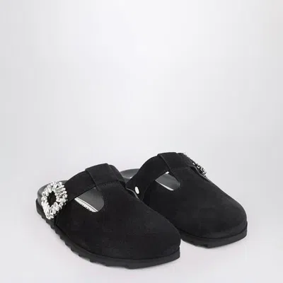 Roger Vivier Suede Mule Slidy Viv'