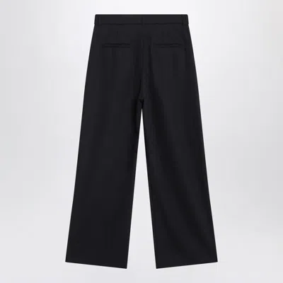 S Max Mara ' Midnight Crêpe Trousers In Black