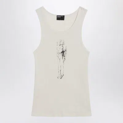 Enfants Riches Deprimes Bad Professor White Vintage-effect Tank Top In Neutral
