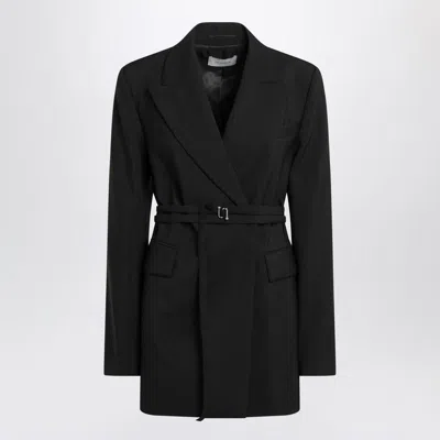 Sportmax Long Double-breasted Jacket With Belt