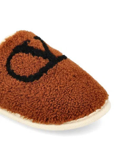 Valentino Round Toe Slippers