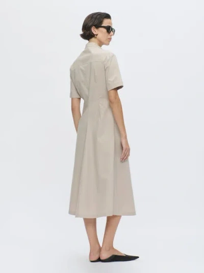 Callas Milano Noor Long Shirt Dress In Gray
