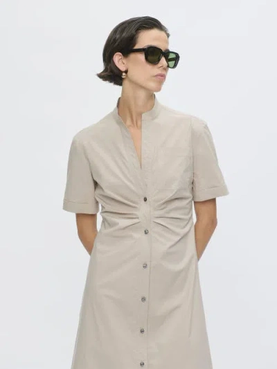 Callas Milano Noor Long Shirt Dress In Gray