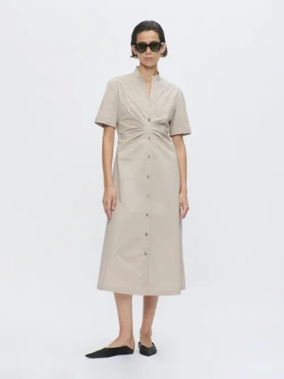 Callas Milano Noor Long Shirt Dress In Gray