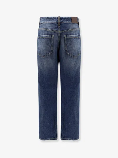 Brunello Cucinelli Women The Column Full Length Jeans In Blue