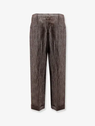 Brunello Cucinelli Women Trousers With Lurex Effect