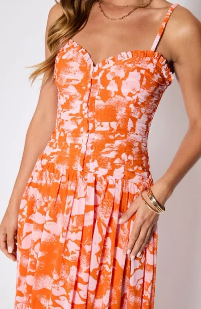 Vici Collection Esperanza Ruched Maxi Sundress