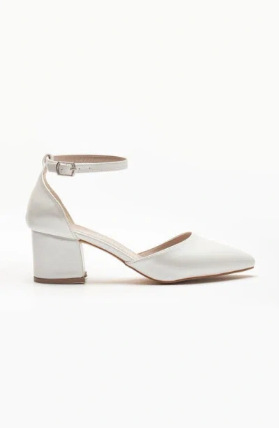 Forever & Always Shoes Marcelle Low Block Heel Pumps