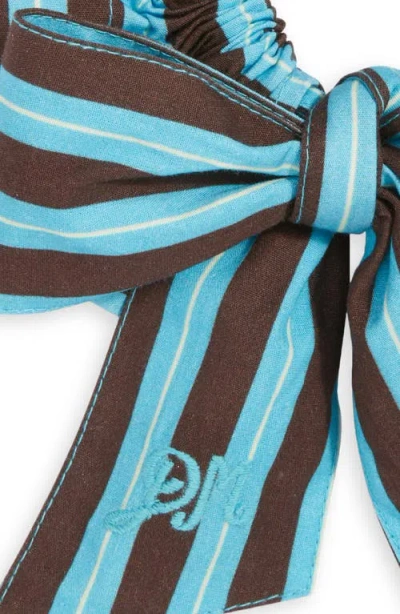 Damson Madder Large Garter Bun Wrap Scrunchie In Multi