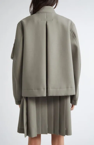 Sacai Bomber Jacket In White