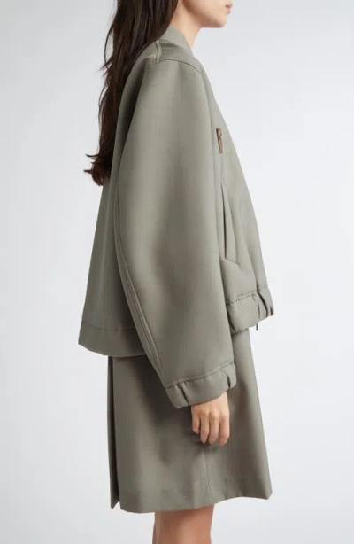Sacai Bomber Jacket In White