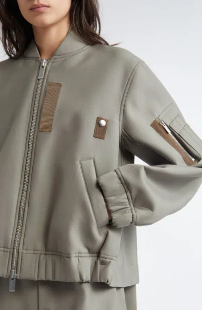 Sacai Bomber Jacket In White