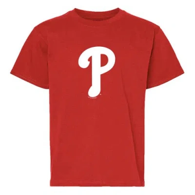Soft As A Grape Youth   Red/gray Philadelphia Phillies Two-pack T-shirt Set In Gray