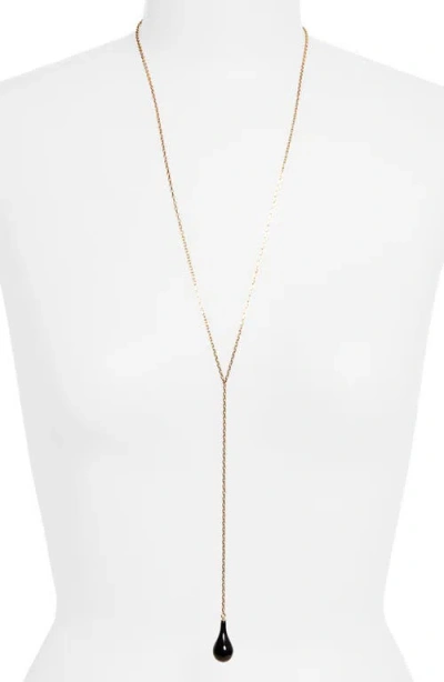Totême Toteme Onyx Drop Y-necklace