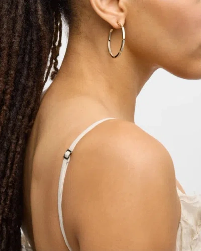 Jan Leslie Inside Out Hoop Earring Set In Sterling With 18k Gold Overlay