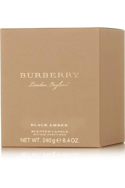 Shop Burberry Beauty Black Amber Scented Candle, 240g In Colorless