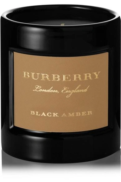 Shop Burberry Beauty Black Amber Scented Candle, 240g In Colorless