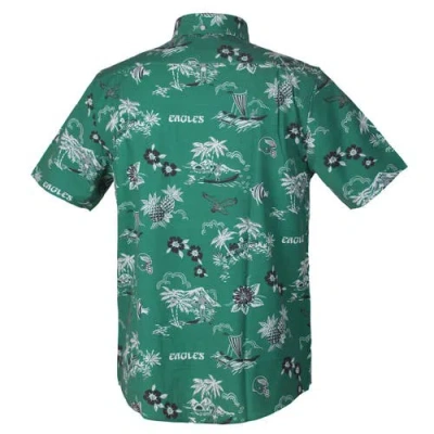 Reyn Spooner Green Philadelphia Eagles Throwback Kekai Performance Button-down Shirt In Green