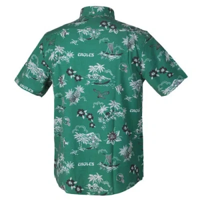 Reyn Spooner Green Philadelphia Eagles Throwback Kekai Performance Button-down Shirt In Green