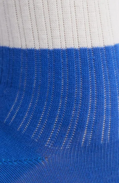 Damson Madder Sporty Stripe Organic Cotton Crew Socks
