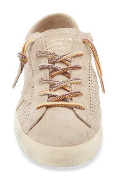 Golden Goose Super-star Perforated Low Top Sneaker In Neutral