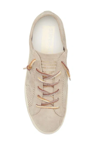 Golden Goose Super-star Perforated Low Top Sneaker In Neutral