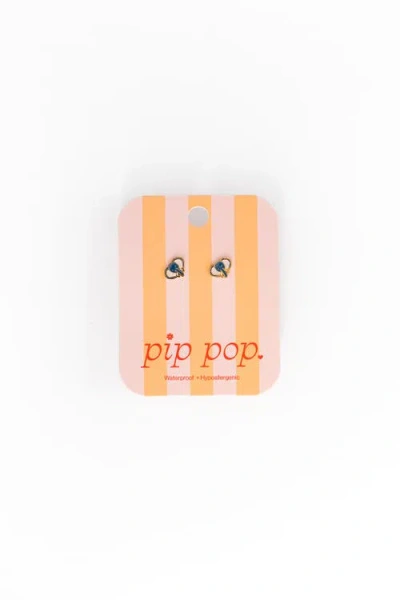 Pip Pop Elephant Stud Earrings In Gold