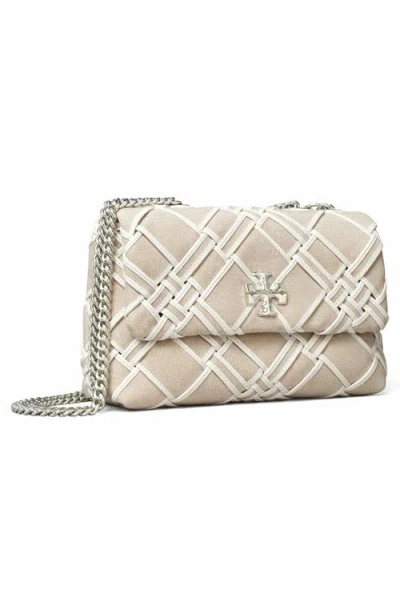 Tory Burch Small Kira Woven Canvas Convertible Shoulder Bag
