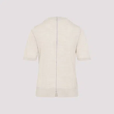 Burberry Natural Crewneck Solid T-shirt