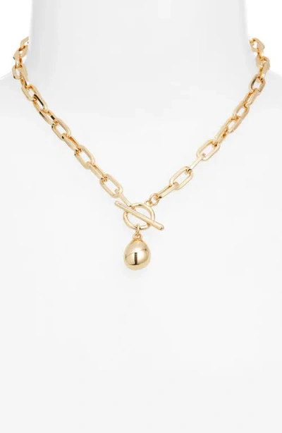 Nordstrom T-bar Pebble Pendant Necklace