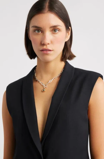 Nordstrom T-bar Pebble Pendant Necklace