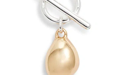 Nordstrom T-bar Pebble Pendant Necklace