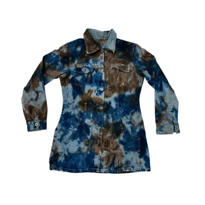 Zasta Studio Women's Denim Jacket Tie Dye Large C