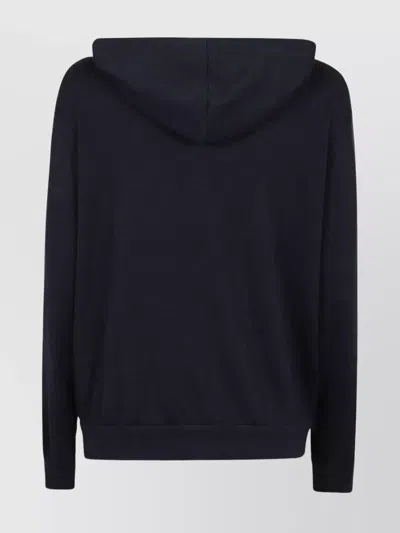 Brunello Cucinelli Hooded Top With Front Pockets And Ribbed Finish
