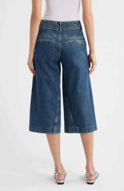 Rag & Bone Jamie High Waist Culotte Jeans In Blue