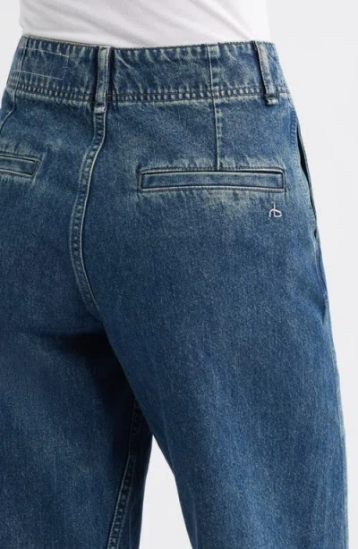 Rag & Bone Jamie High Waist Culotte Jeans In Blue